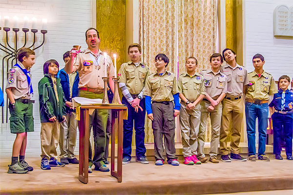 Kiddish at Scout Shabbat