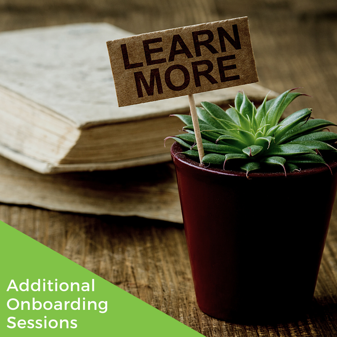 Additional Onboarding Sessions