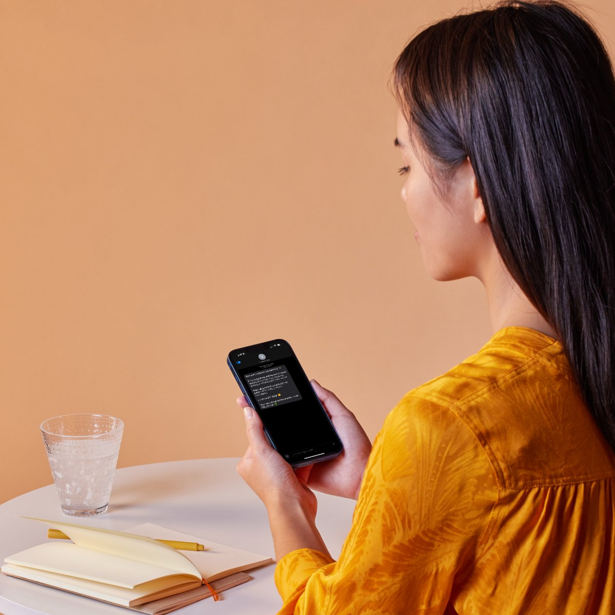 receiving text