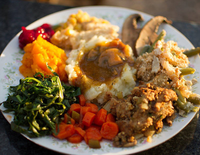 Plant-based Thanksgiving Plate