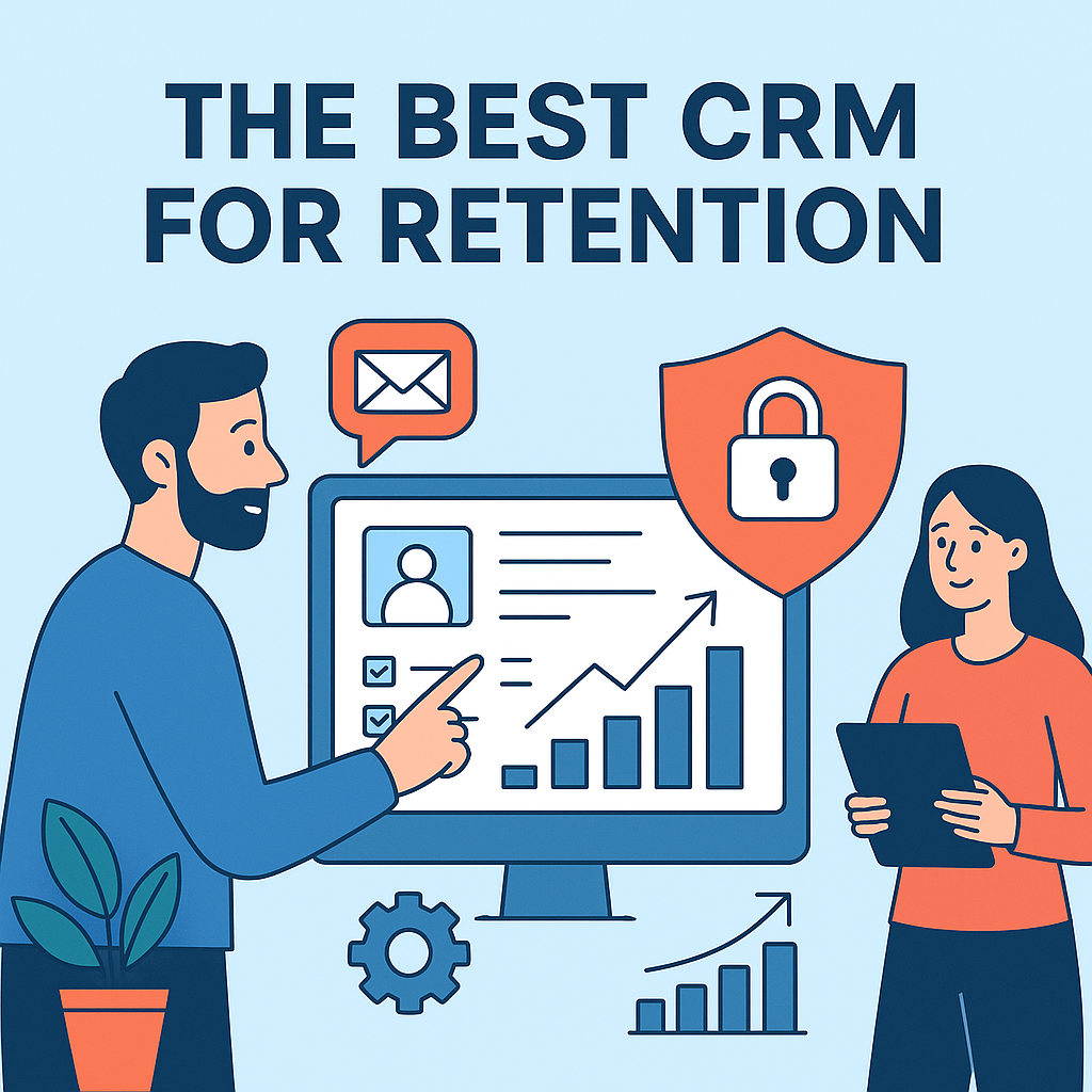 Image for a blog post about CRM retention tools for small business growth.